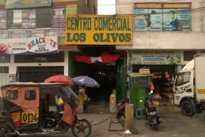Puesto de mercado los olivos con sus aires